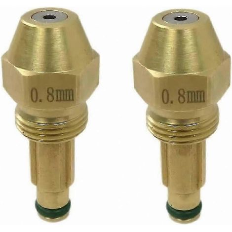 Pièce de rechange pour buse de réchauffeur d'huile usée compatible avec le siphon Delan 30609-5 et le modèle 30609-005 - Pièce de rechange compatible avec le modèle R, version cuivre 1229 (1/5)