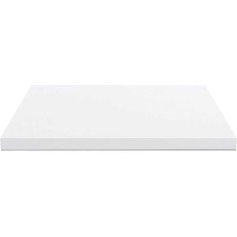 Piano lavabo rettangolare truciolare bianco 100x47x4H