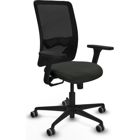 Silla de oficina piqueras y crespo Zulema negro malla resistente (1/2)