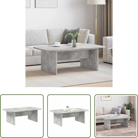 Wohnzimmer Tisch - Couchtisch Beton Grau 93 x 53 x 33 cm Holzwerkstoff (1/5)