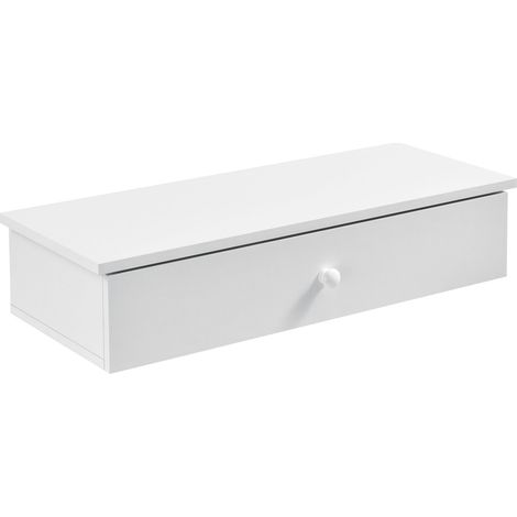 Estante de pared con almacenaje 60 cm blanco 030001720