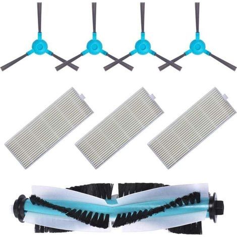 Kit de repuestos esenciales para los modelos Conga 1290 y 1390. Kit de accesorios de repuesto para aspiradoras robot Conga con cepillo lateral, cepillo principal y filtro. (1/5)