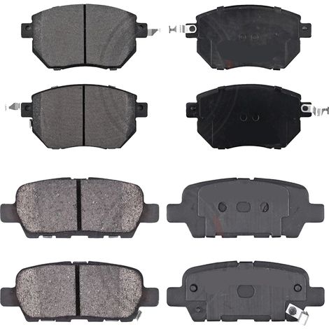 KIT PASTIGLIE FRENO ANTERIORI E POSTERIORI compatibile con JAGUAR F-TYPE CABRIOLET, COUPE (X152) / PASTIGLIE FRENANTI AUTO OEM P36029,P36033 P36032 / SOSTITUZIONE DIRETTA / BASSA POLVERE / SILENZIOSO