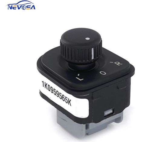 1K0959565K is suitable for Audi and Volkswagen Magotan cars, including rearview mirror switch and rearview mirror knob adjustment switch. (1/4)