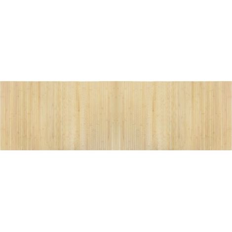 Alfombra rectangular bambú color natural claro 60x200 cm vidaXL