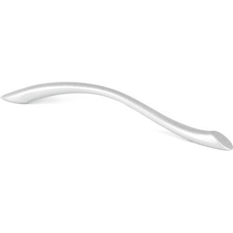 Tirador de Asa para Mueble  Estilo Contemporáneo  Fabricado en Zamak  Acabado en Cromo Mate Líquido  Distancia Entrepuntos: 128 mm  Medidas 175923 mm  Fijación Atornillado  Incluye Tornillos M4  2 Uni