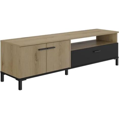 Gami TV-Möbel Schwarz 160 cm Wohnzimmerschrank