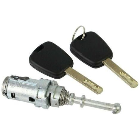 Lock and cylinder kit for front left door Citroën C2 C3 Pluriel – Durable metal – Easy installation without complex tools (1/5)