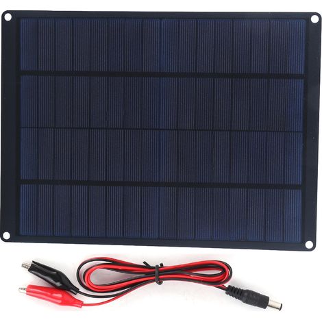 Kit de panneau solaire 10W étanche, chargeur portable, panneau photovoltaïque pour voiture, charge de téléphone (1/5)