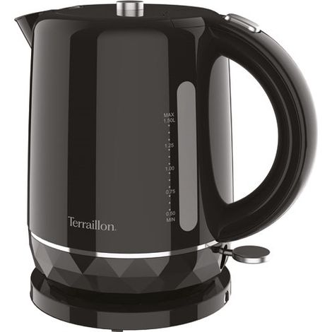 Terraillon Wasserkocher Diamant Schwarz 1,5 L 2200 W