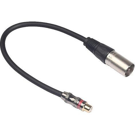 1 convertisseur RCA femelle vers XLR mâle (1/3)