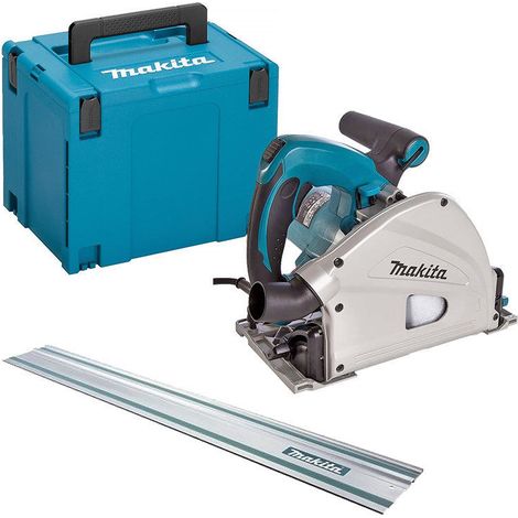 Makita – Scie circulaire plongeante 1300W – Lame 165mm pour coupes précises – Profondeur de coupe 56mm – Rail de guidage inclus - SP6000J1