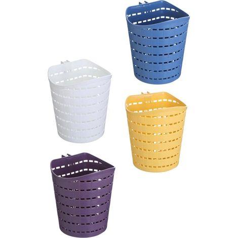 Juego de cestas de almacenamiento - Cestas organizadoras para el baño - Diseño colgante - 4 piezas - Varios colores (1/5)