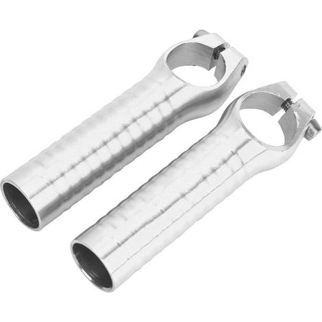 Paar Lenkergriffe aus 7075 Aluminiumlegierung für Rennräder und Mountainbikes, silberfarben (1/5)