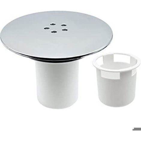 Bonde de Douche - 90 mm - Compatible Receveur Standard - Couvercle Chromé - 1 Pièce (1/4)