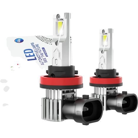 Linterna frontal, 10000 lúmenes de brillo, diseño Plug and Play, H8/H9/H11 (1/2)
