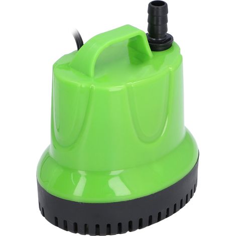 Pompe immergée 25W avec sortie 16/19 pouces débit 1200L/H 317GPH aspiration fond pour étang aquarium bac poisson fontaine prise EU 220‑240V (1/5)
