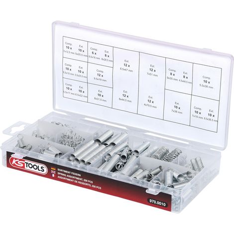 KS Tools Sortiment Federn, 200-tlg (1/5)
