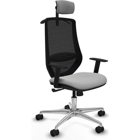 piqueras-y-crespo Mardos chaise bureau gris clair ergonomique