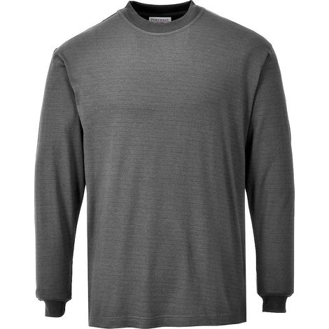 Langarm-T-Shirt Flammenbeständig und Antistatisch Farbe: Grau Größe XXL - Portwest