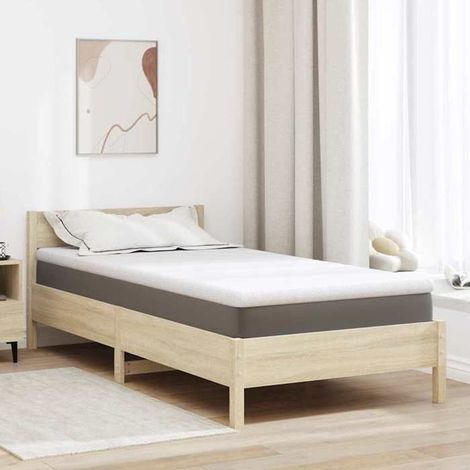 4106181 Surmatelas Blanc 120 x 200 cm Tissu Jacquard (1/5)