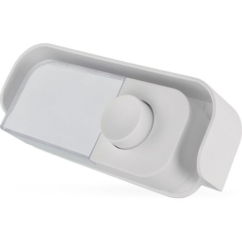 EMOS - Pulsante per campanello a 2 fili - classico pulsante per campanello da porta con targhetta - pulsante bianco compatibile con gong P57101, P57102 - cablato, max. 24 V CC (1/5)