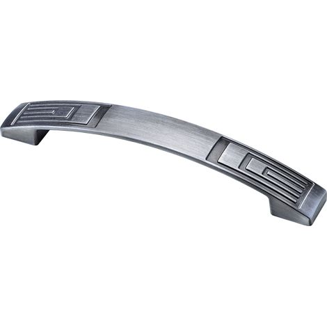 Hettich Möbelgriff Zinkdruckguss silber 21,0 x 160,0 x 23,0 mm - 1 Stück Möbelgriff