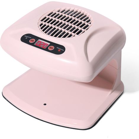 Induktions-Händetrockner, Warm- und Kaltluft, Hand- und Fußtrockner, Trocknen zu Hause, Handwärmer, Lufttrockner, rosa. (1/2)