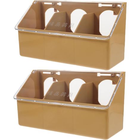 2-Piece Hanging Pigeon Feeder with Water Bowl and Food Dispenser - Easy to Install and Clean (1/5)