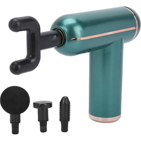 Appareil de massage électrique portable pour le corps et les muscles, pistolet de massage vibrant pour soulager la douleur (écran LCD vert) (1/5)