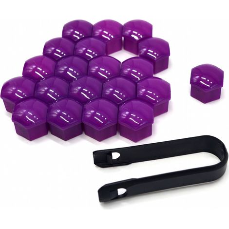 Tapones de tuercas de rueda T39 17 mm violeta brillante (1/5)