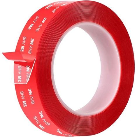 Ruban adhésif double face 3M VHB très résistant, transparent, étanche, pour montage de tapis, longueur 3 m, largeur 1,5 cm (1/5)