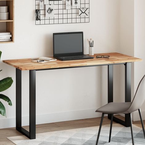 Tablero de mesa rectangular madera maciza acacia 140x60x2 cm vidaXL (1/5)