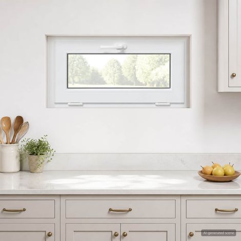 vidaXL Finestra a Ribalta per Seminterrato RISOR 85 x 40 cm