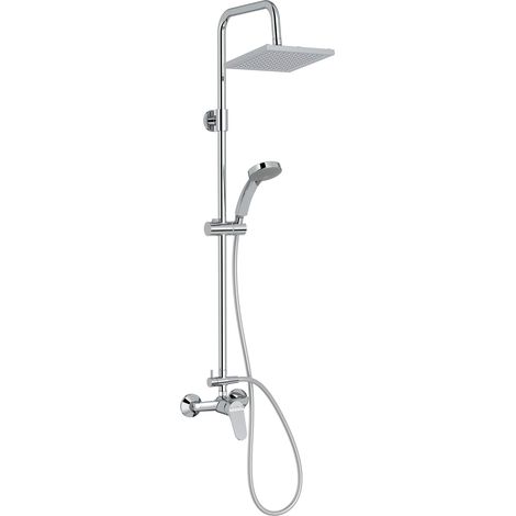 Colonne de Douche Mécanique, Tête 20cm, Chrome (1/5)