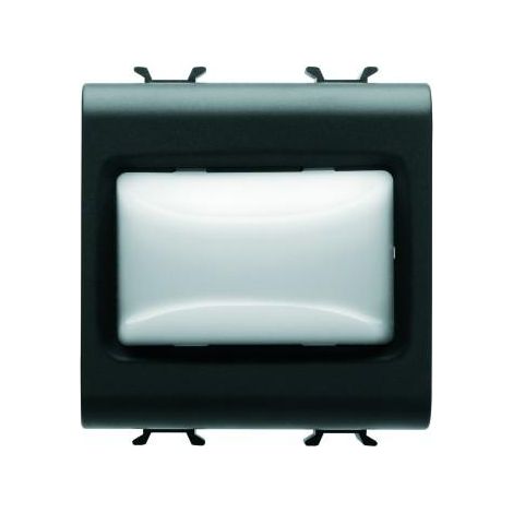 VOYANT SAILLANT TRANSPARENT 3W 2M NOIR GEWISS GW12631