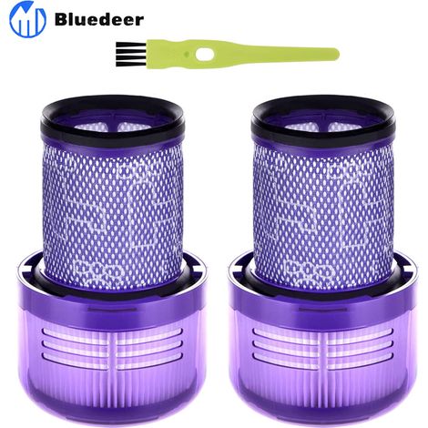 V12 Lot de 2 filtres pour Dyson V12 Detect Slim Absolute Extra Aspirateur Filtre de Remplacement pour Dyson V12 Slim Motorhead Complete Pièces de rechange Accessoires 971517-01 (1/5)