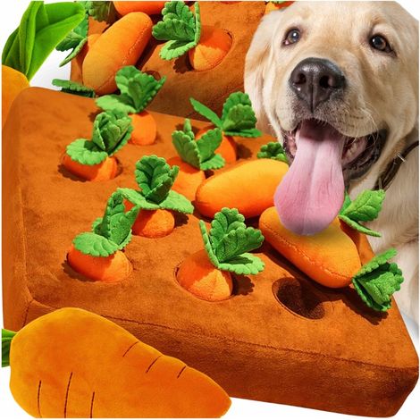 Tappetino odoroso di carota per cani e gatti, giocattolo educativo per trattamenti.