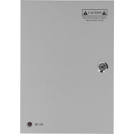 Alimentation 18 canaux pour caméras CCTV, boîtier métallique avec prise verrouillée, entrée AC 100-220V, sortie DC 12V 20A, bloc d'alimentation de sécurité. (1/5)