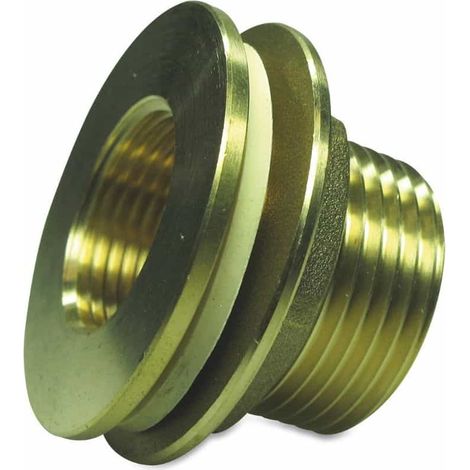 Messing Fitting, Gewindefitting, 1" AG x 3/4" IG (1/2)