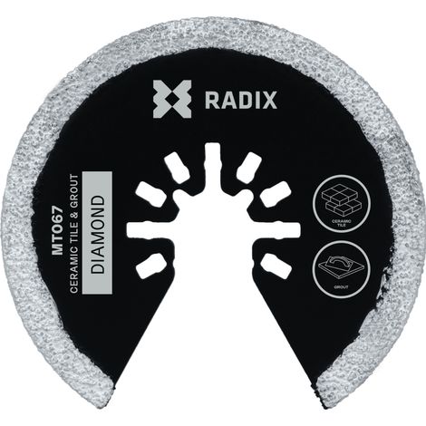 Lame multitool - Radix - Diamant - Ø62 mm - 50-60 grit (1/3)