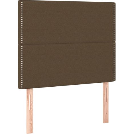 Maison Exclusive - Cabecero de cama marrón oscuro 100x5x118/128 c