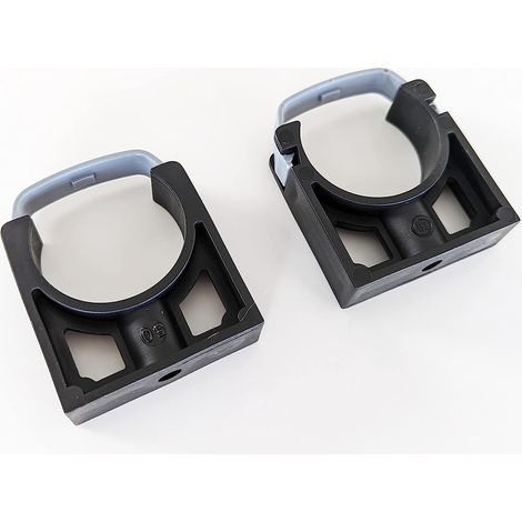Lot de 2 Colliers de fixation tuyaux PVC clip PP 50mm 5cm 50 mm NF