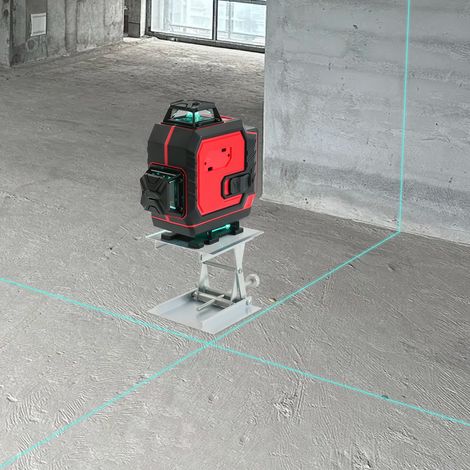 Kreuzlinienlaser mit Stativ,Multifunktionaler 4D-Laser mit 16 Linien, Fadenkreuz-Laser Wasserwaage, Bau Fadenkreuz Laser Wasserwaage