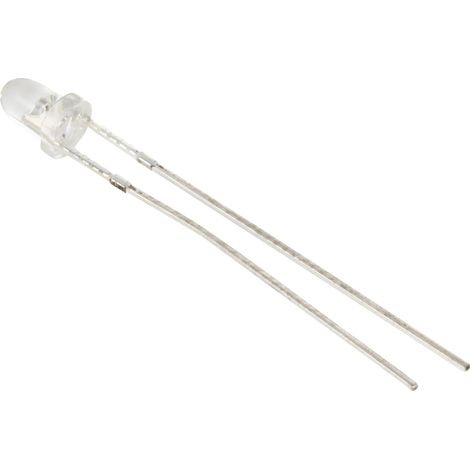 TRU COMPONENTS LED BLANC CHAUD DEMI-CERCLE 3 MM 70000 MCD 15 ° TC-13100948 (1/3)
