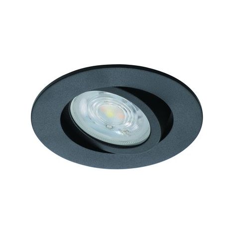 Kit de foco empotrable redondo Saliceto blanco/colores negro con conexión Zigbee y Bluetooth, incluye 1 foco empotrable. EGLO (1/5)