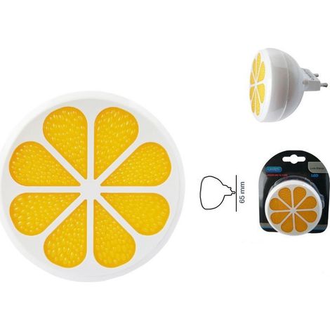 TRADE SHOP - Luce Led Notturna A Forma Di Mezza Arancia Luce Bianca Lampada Cameretta Bambini - (1/5)