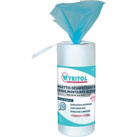 WYRITOL 1 boîte de LINGETTES BLEUES AGRO ALIMENTAIRES - les 200