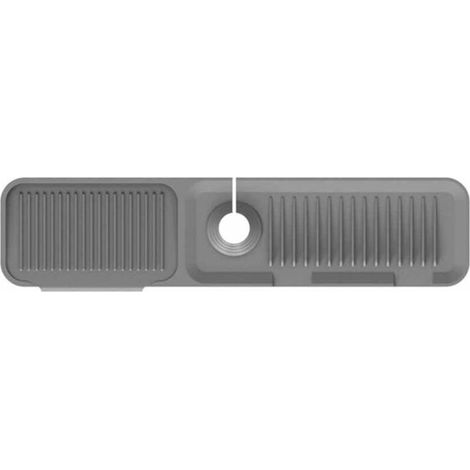 Protection anti-éclaboussures pour robinet d'évier de cuisine, revêtement en silicone et tapis anti-gouttes, protection pour robinet d'évier de cuisine (gris clair, 6114cm)