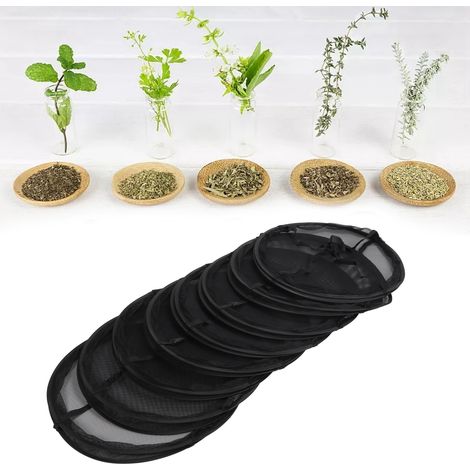 Filet de Séchage 8 Étages pour Herbes et Bourgeons, Rack Détachable et Pliable pour Hydroponie